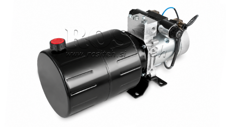 MINI HIDRAULISKĀ EĻĻAS DZESĒTĀJS 24V DC - 2.2kW = 2.1cc - 8 lit - divvirzienu vienība (metāls)