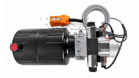 MINI HIDRAULISKĀ EĻĻAS DZESĒTĀJS 24V DC - 2.2kW = 2.1cc - 8 lit - divvirzienu vienība (metāls)