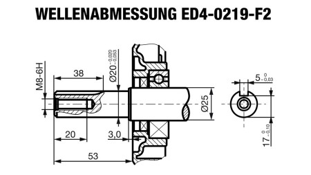 diesel motor 219cc-3,13kW-3.600 U/min-E-KW20x53-elektro zagon