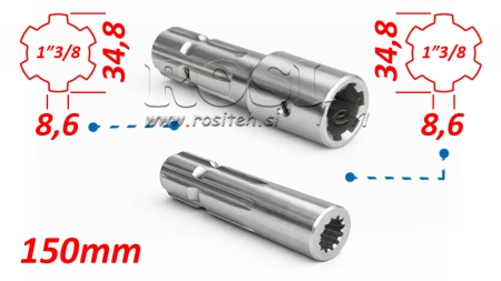 ADAPTADOR P.T.O. 13/8 para 13/8