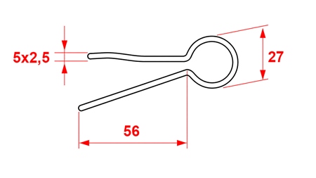 SETT MED SIKKERHETSKOBLINGER 5X2.5 (5STK)