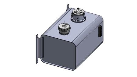 METALOWA POKRYWA ZBIORNIKA 60 Lit 310x380x560mm