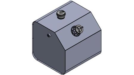 METALOWY ZBIORNIK GÓRNY 250 Lit 600x600x800mm