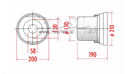 PROTEZIONE CARDANO PVC 210x190x150