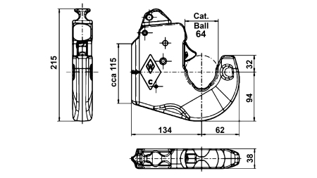 AUTOMATSKA KUKA TRAKTORSKE NOSIVE HIDRAULIKE KAT.3 WALTERSCHEID