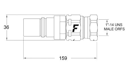 CONECTOR RÁPIDO MACHO PARA MULTI-FASTER 9/16 3PLK 3PLV B PARTE MÓVIL