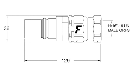 CONECTOR RÁPIDO MACHO PARA MULTI-FASTER 3/8 3PLK 3PLV A PARTE MÓVIL