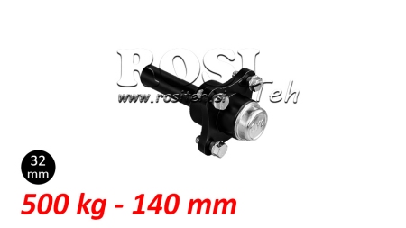 FÉLTENGELY FÉK NÉLKÜL - 500 kg (4 CSAVAR) - 140 mm