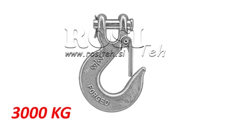 HOOK WITH SAFETY LATCH - 3000 KG