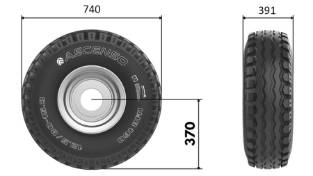 15.0/55-17 GUMI AW909 14pl ABRONCSAL 13,00X17