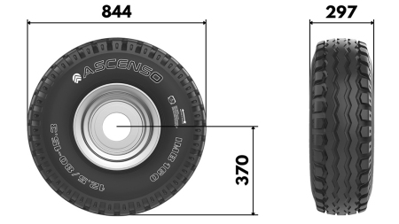 15.0/55-17 PNEVMATIKA AW909 14pl S PLATIŠČEM 13,00X17