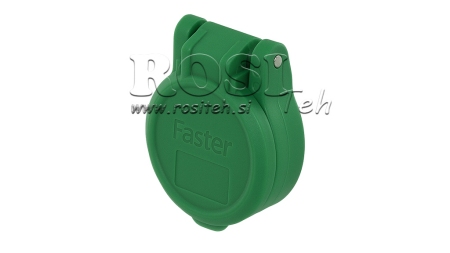 CUBIERTA PROTECTORA VERDE PVC ACOPLAMIENTO RÁPIDO FEMENINO EMPUJE TIRÓN