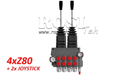 HYD. VENTTIILI 4XZ80 + 2X JOYSTICK