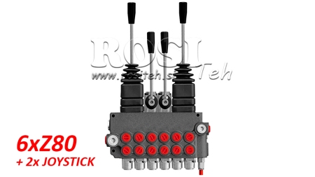 HYD. VENTTIILI 6XZ80 + 2X JOYSTICK