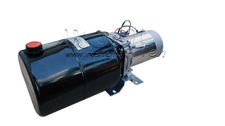 AGREGADO HIDRÁULICO MINI 12V CC - 1.6kW = 2.1cc - 8 lit - ensamblaje de dirección única (metal)