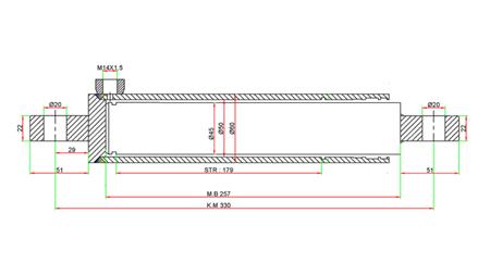CILINDRO DI DIREZIONE IDRAULICO SAME OEM-255.6342.4