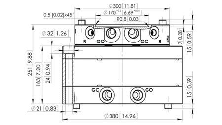 ROTATORE IDRAULICO CPR15-01 55000/15000 KG