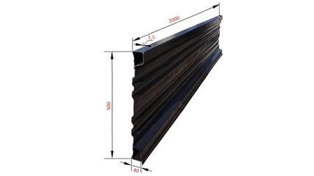 BOČNÍ PANEL PRO SKLÁPĚCÍ PŘÍVĚS 2 MET. - VÝŠKA 500 mm