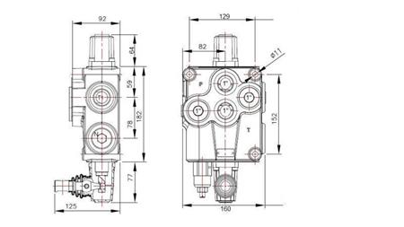 HYDRAULINEN VENTTIILI 1xP120
