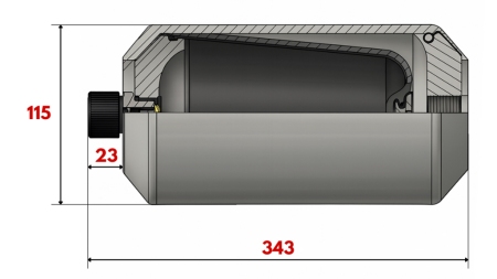 HYDRAULIC ACCUMULATOR 2,2 LIT - M18x1,5