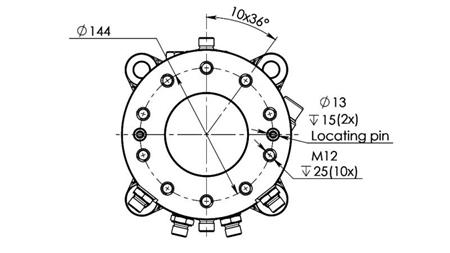 HIDRAVLIČNI ROTATOR GR55FF - 4500/2500 DVOJNA PRIROBNICA