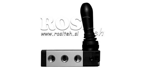 VALVĂ MANUALĂ PNEUMATICĂ 5/2 3/8 PRT-0852-ARR RETUR MANUAL