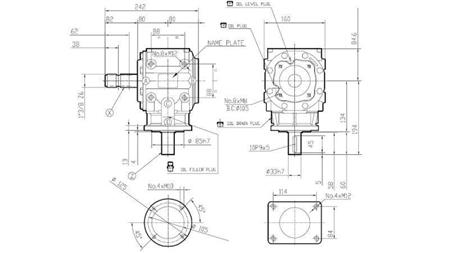 ANGLE REDUCER T-310J 1:3 (30HP-22kW)