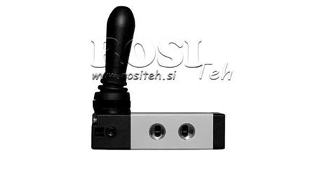 VALVĂ MANUALĂ PNEUMATICĂ 5/2 3/8 PRT-0852-ARR RETUR MANUAL