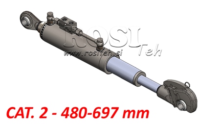 TELESKOPISCHER HYDRAULISCHER AUTOMATIK-OBERLENKER - CAT. 2 (45-95 HP) - 480-697 mm (25,4 mm)