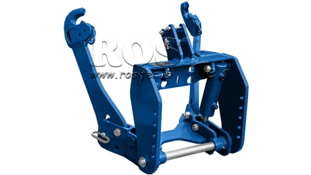 KIT UNIVERSEL HYDRAULIQUE FRONTAL ( AVANT) 2 EME CATEGORIE POUR TRACTEUR 1500KG - BLEU (RAL 5017)