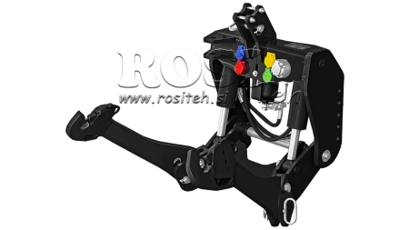 UNIVERZALNI KIT PREDNJA ČELNA HIDRAVLIKA 2KAT ZA TRAKTOR 1500kg ČRNA (RAL-9005)