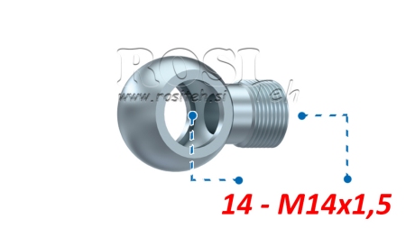 HYDRAULICKÁ OČKOVÁ PRÍPOJKA M14x1,5-14