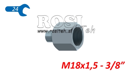 ADAPTATOR HIDRAULIC MASCUL-FEMEIE 18X1.5-3/8