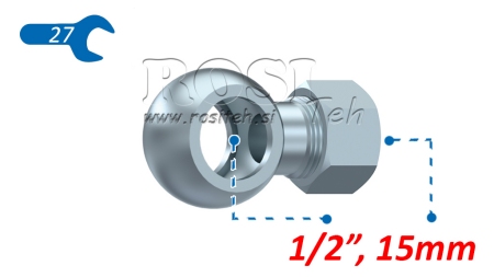 ΜΕΤΑΛΛΙΚΟΣ ΣΩΛΗΝΑΣ BANJO 1/2 ΜΕ ΠΑΞΙΜΑΔΙ