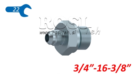 HYDRAULISK REDUCER  3/4 JIC74°-3/8 GAS
