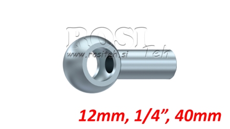 KOVOVÁ BANJO RÚRKA 1/4 40 mm