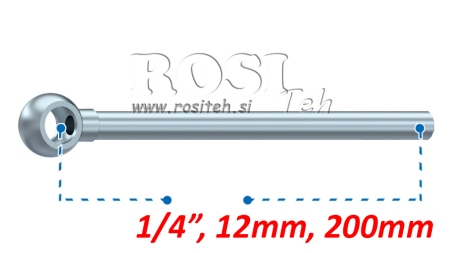 FURTUN METALIC BANJO 12mm 1/4 200mm