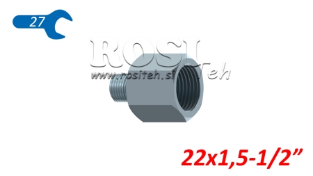 HIDRAVLIČNI ADAPTER MOŠKI-ŽENSKI 22x1,5-1/2