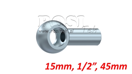 KOVOVÁ BANJO RÚRKA 1/2 45 mm