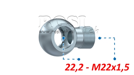 COLLEGAMENTO IDRAULICO OCCHIO M22X1.5-22.2