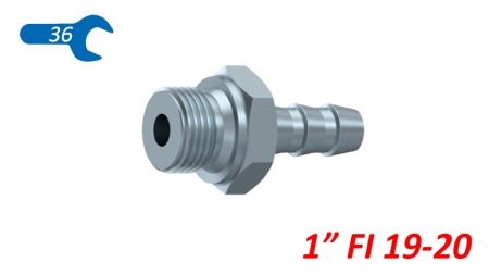 HYDRAULICKÁ PRÍPOJKA SAMEC 1 PRE GUMENÚ HADICU Ø19–20