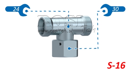 TEU HIDRAULIC S-16 CU PIULIȚĂ ROTATIVĂ CENTRALĂ M24X1,5