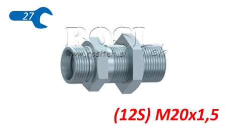 HIDRAVLIČNI PREGRADNI DVOVIJAČNIK (12S) M20x1,5