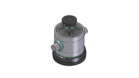 9049S -TELESCOPISK CYLINDER STANDARD/KUGLE 9 TRIN BEVÆGELSE 1842 DIAMETER 300