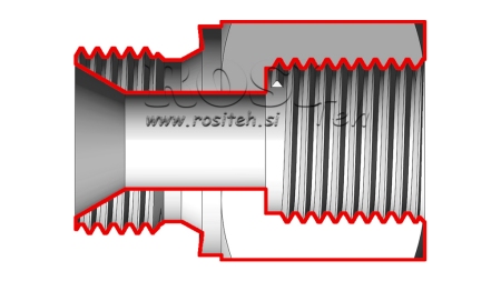 HIDRAVLIČNI ADAPTER MOŠKI-ŽENSKI 3/8-16x1,5