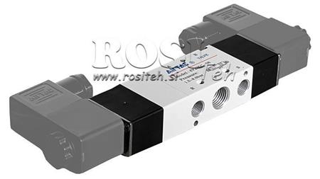 PNEUMATICKÝ ELEKTROVENTIL 5/3 BISTABILNÍ 1/4 PRT-0853-DCC