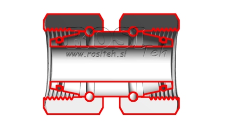 HIDRAVLIČNI DVOVIJAČNIK DVOJNA VRTLJIVA MATICA (12L) M18x1,5