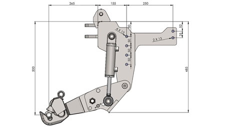 UNIVERSALE FRONTHYDRAULIK CAT. 1 - PROFI AUTOMATIC FÜR TRAKTOR 800 KG