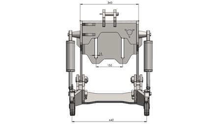 UNIVERSALE FRONTHYDRAULIK CAT. 1 - PROFI AUTOMATIC FÜR TRAKTOR 800 KG