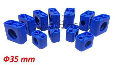 HOLDING BRACKET FOR HYDRAULIC HOSE ECO PACKAGING (WITHOUT SCREWS) 10 SETS - Φ 35MM